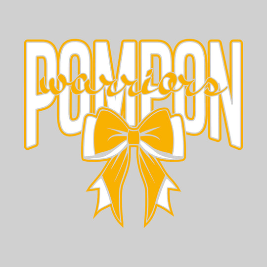Western Warriors - Pompon - Cursive Warriors with Bow