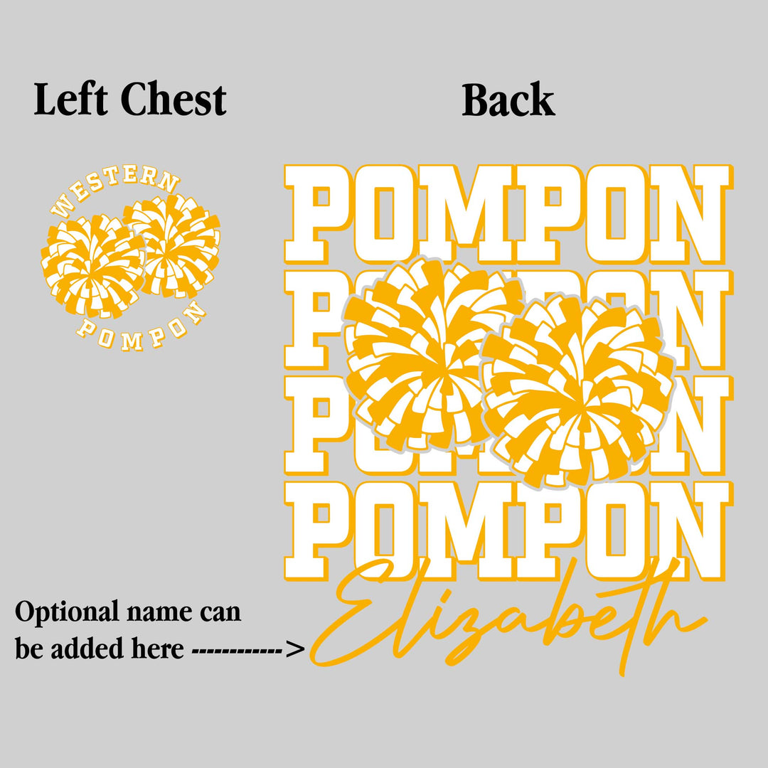 Western Warriors - Pompon - Pompon Repeated with Pompons