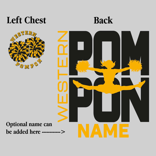 Western Warriors - Pompon - Pompon Stacked with Pommer Silhouette