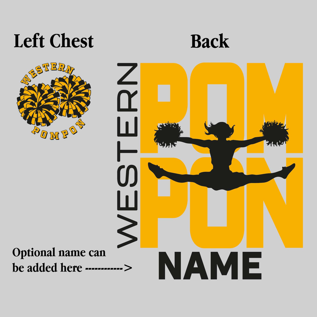 Western Warriors - Pompon - Pompon Stacked with Pommer Silhouette