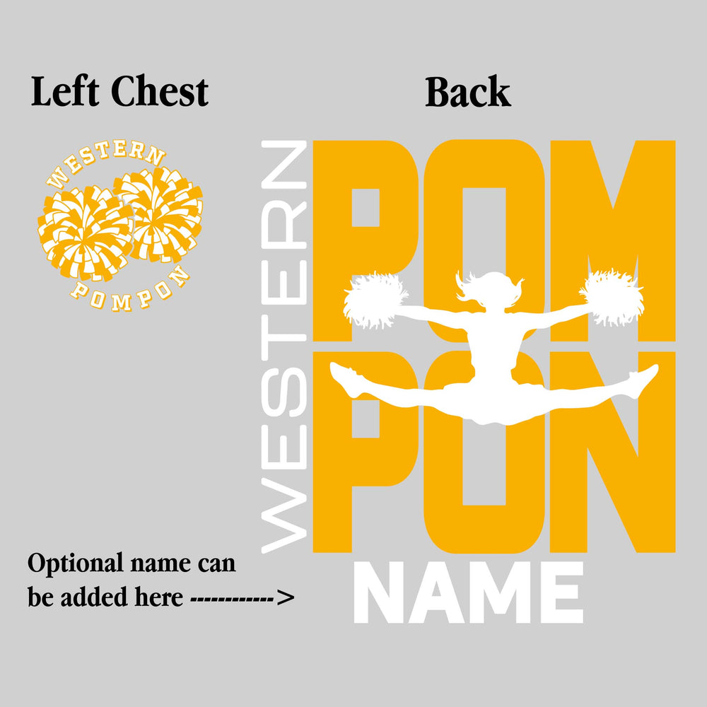 Western Warriors - Pompon - Pompon Stacked with Pommer Silhouette
