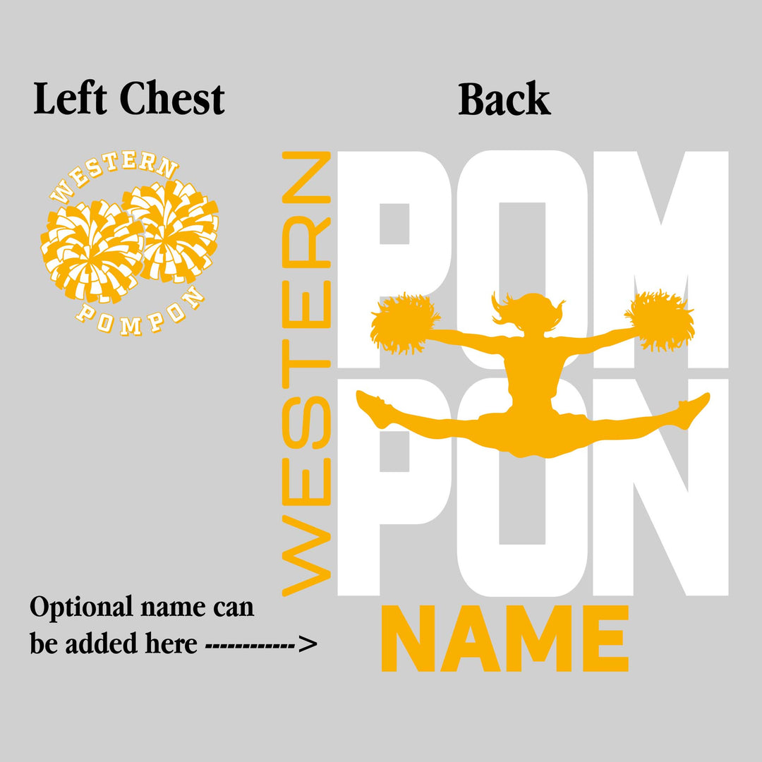 Western Warriors - Pompon - Pompon Stacked with Pommer Silhouette