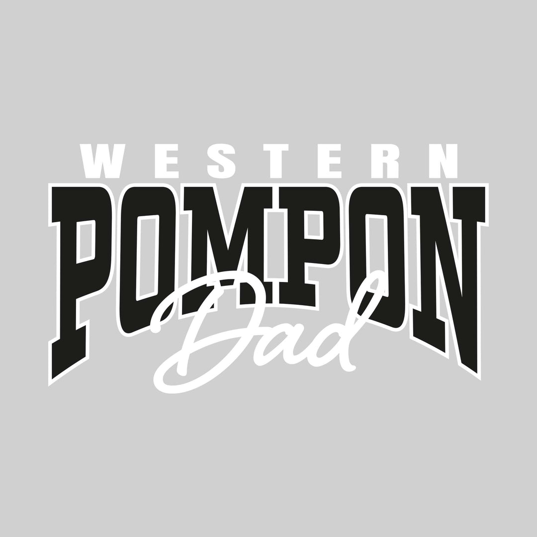 Western Warriors - Pompon - Western Pompon Dad - Arched Text