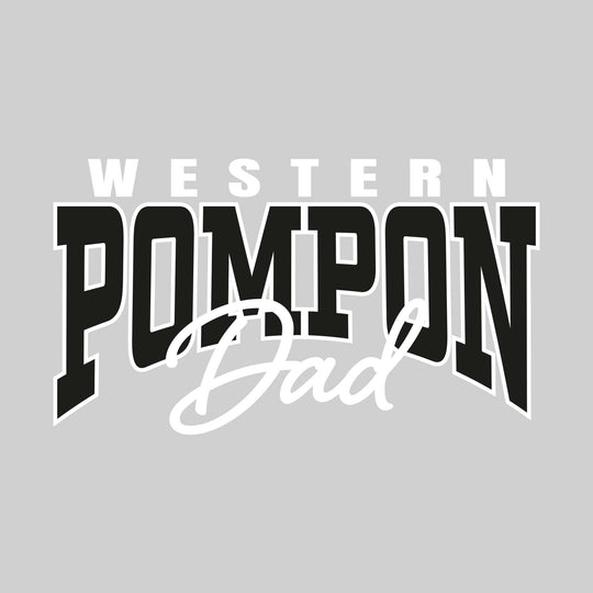 Western Warriors - Pompon - Western Pompon Dad - Arched Text