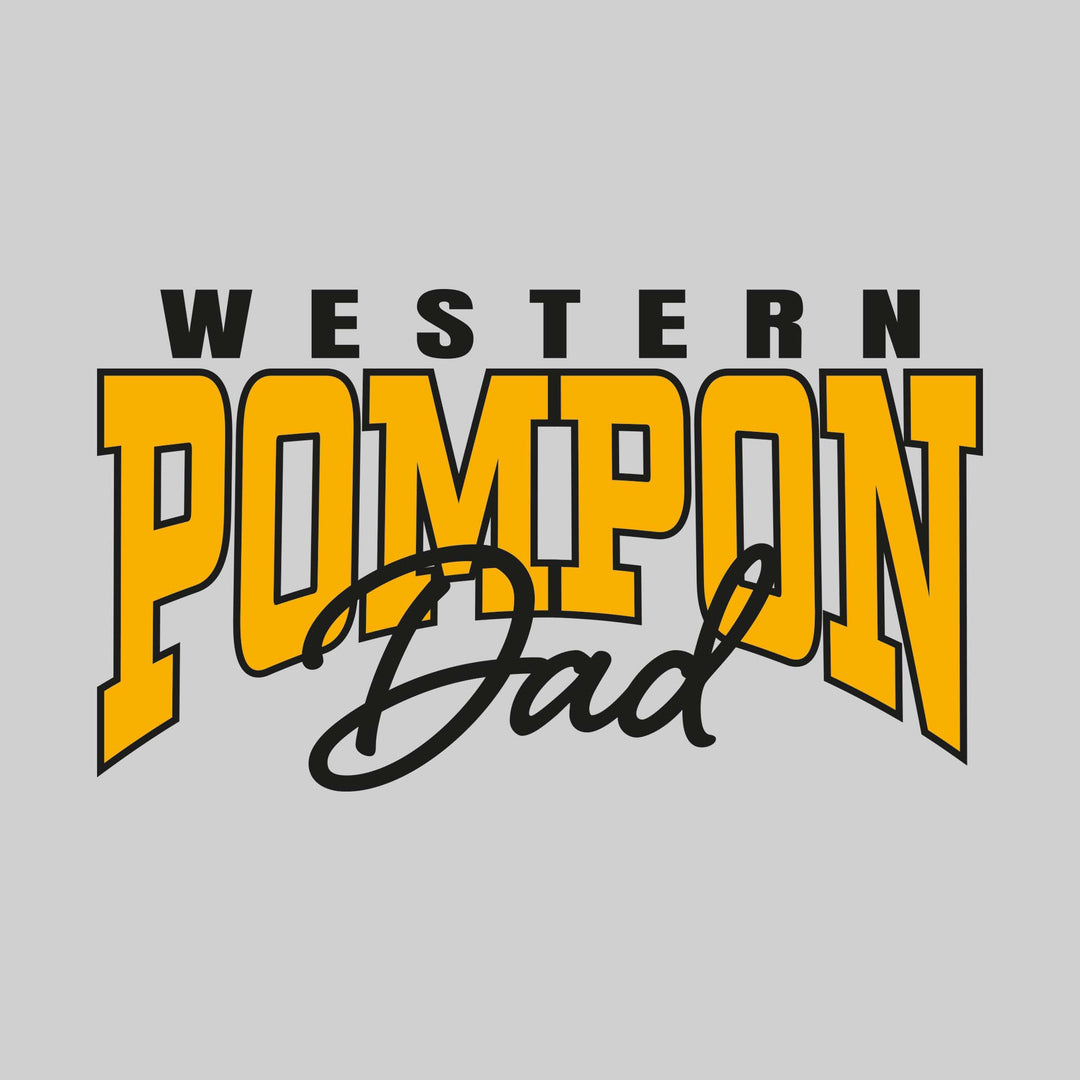Western Warriors - Pompon - Western Pompon Dad - Arched Text