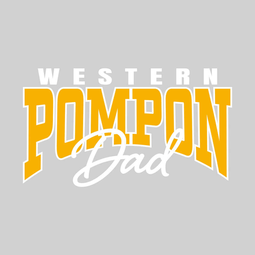 Western Warriors - Pompon - Western Pompon Dad - Arched Text