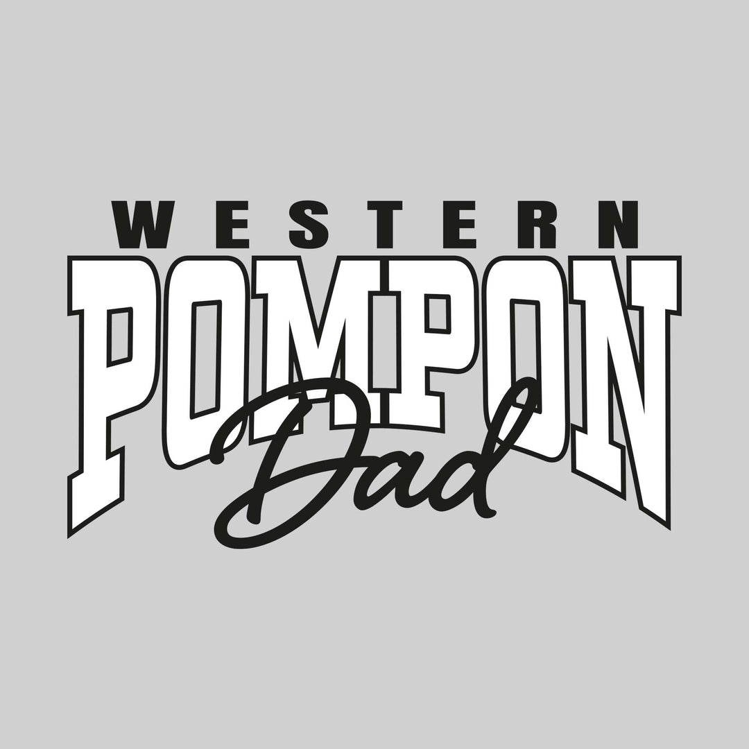 Western Warriors - Pompon - Western Pompon Dad - Arched Text