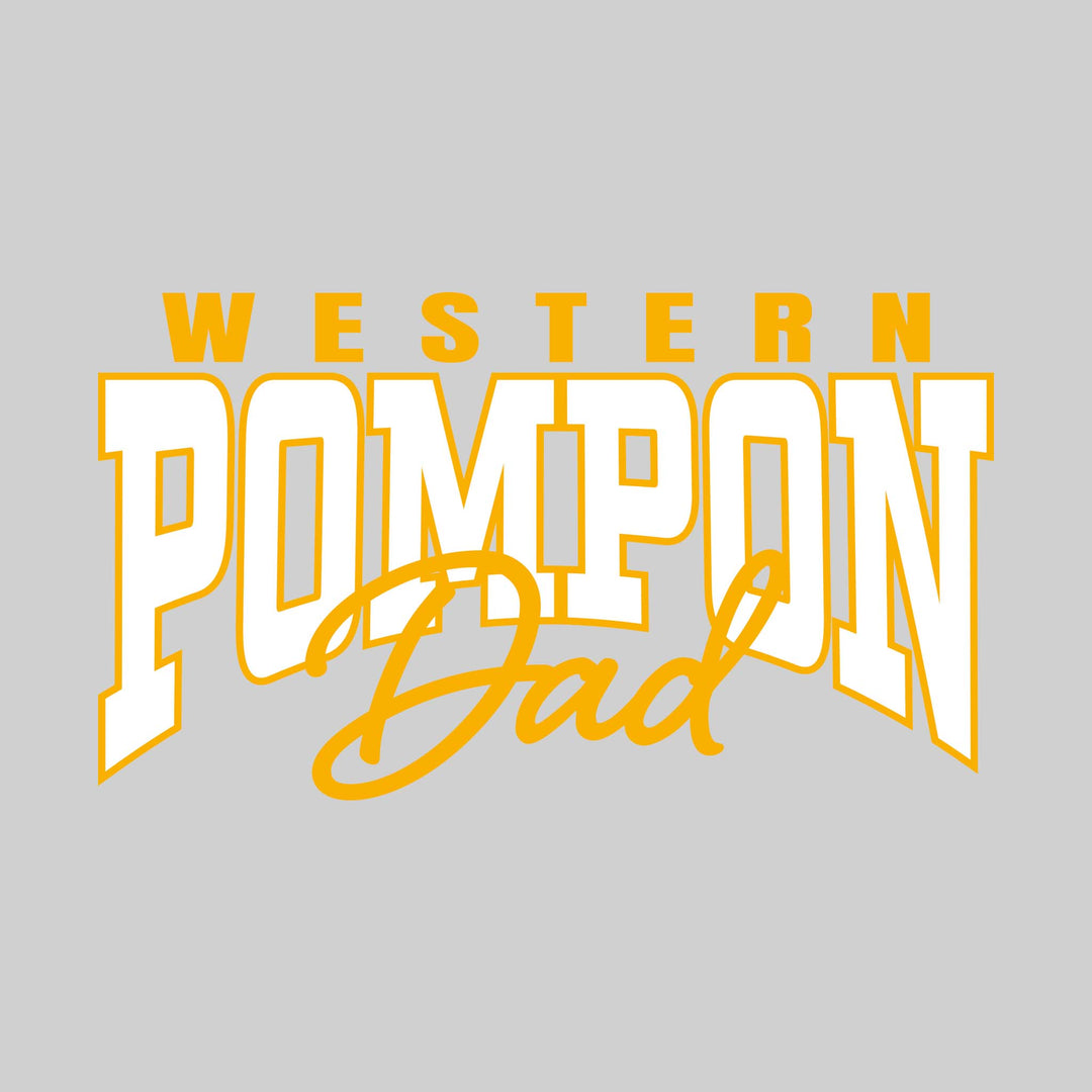 Western Warriors - Pompon - Western Pompon Dad - Arched Text