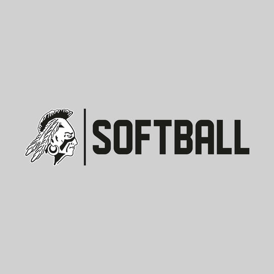 Western Warriors - Softball - Mascot with Divider &amp; Softball Text