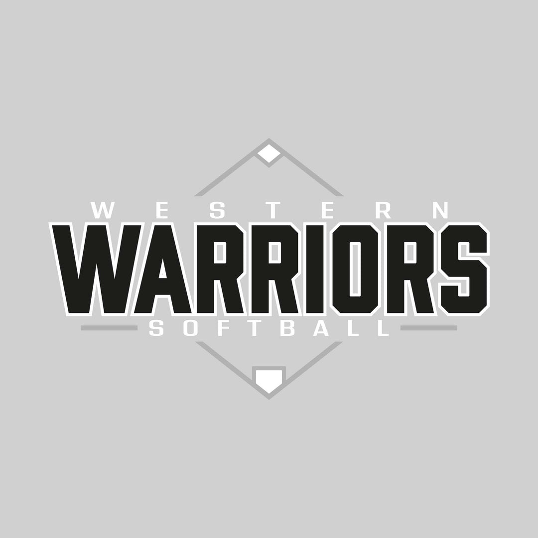 Western Warriors - Softball - Softball Diamond with School Name