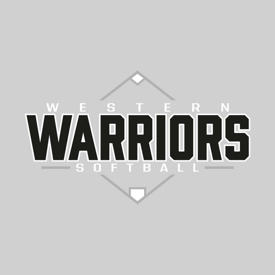 Western Warriors - Softball - Softball Diamond with School Name
