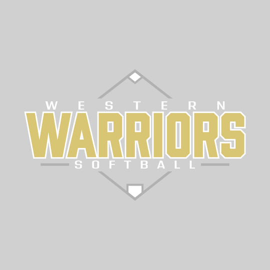 Western Warriors - Softball - Softball Diamond with School Name