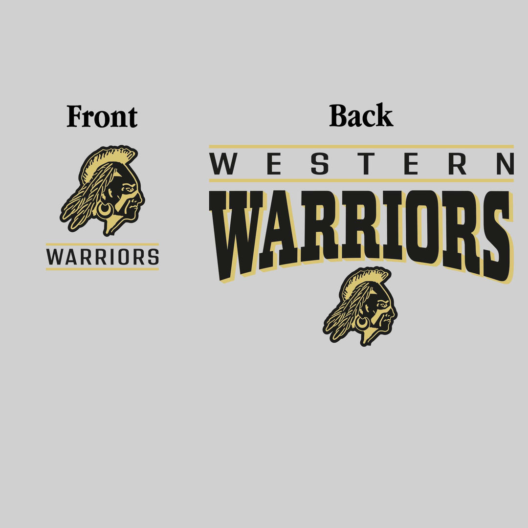 Western Warriors - Spirit Wear - Mascot Over Bracketed Name