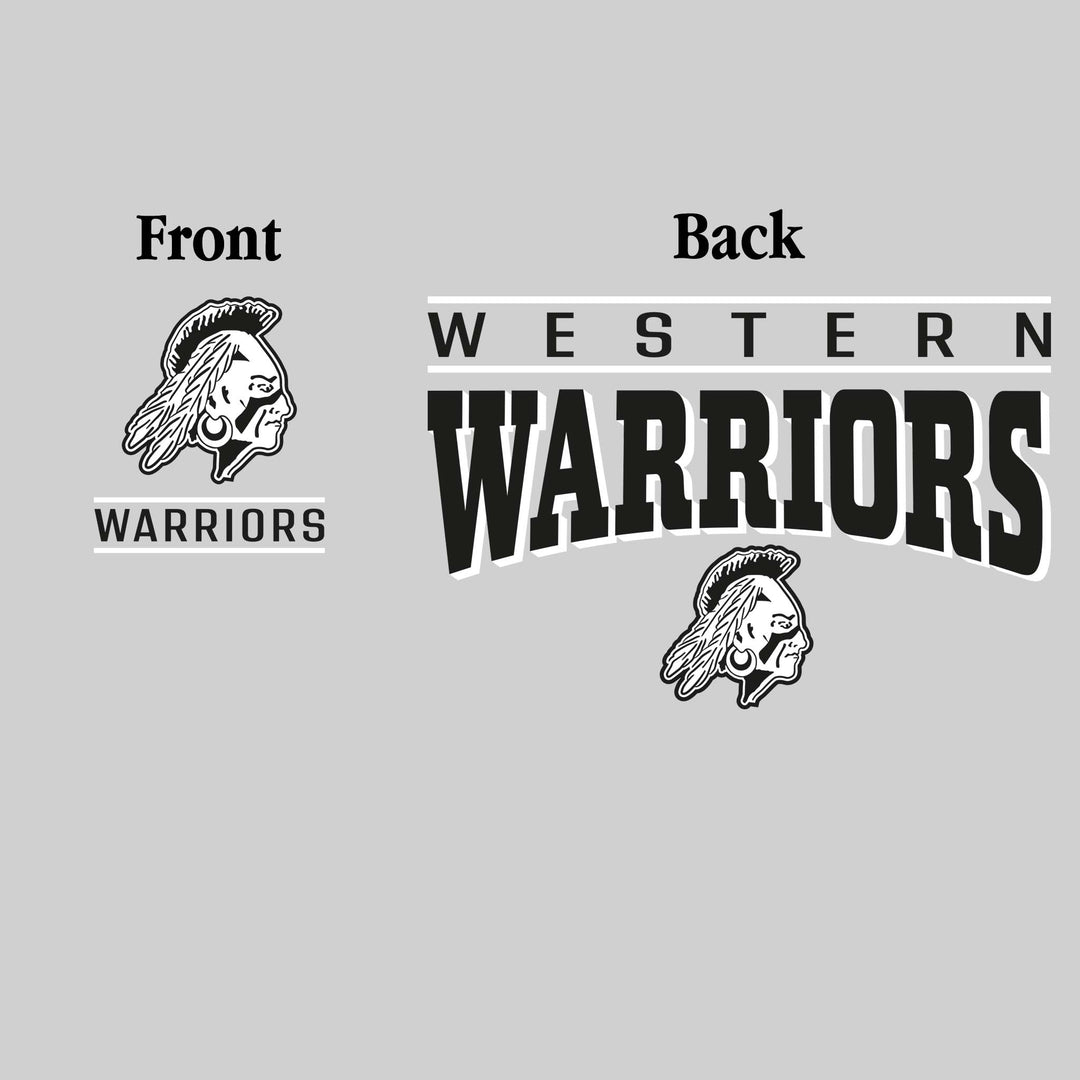 Western Warriors - Spirit Wear - Mascot Over Bracketed Name