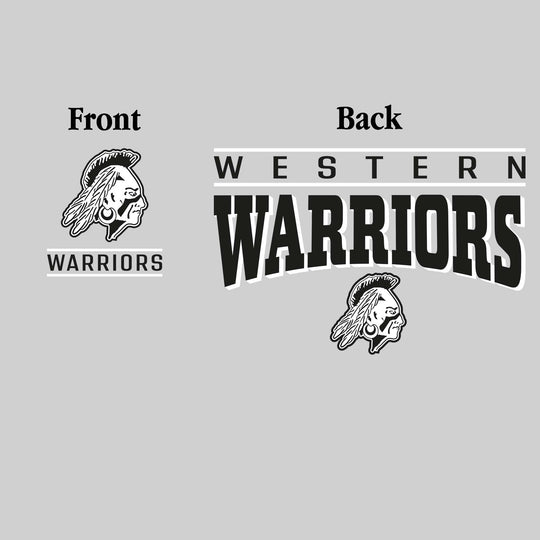 Western Warriors - Spirit Wear - Mascot Over Bracketed Name