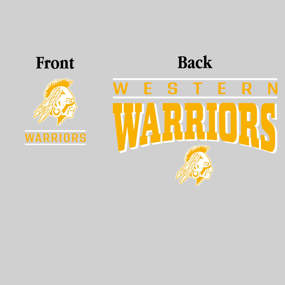 Western Warriors - Spirit Wear - Mascot Over Bracketed Name