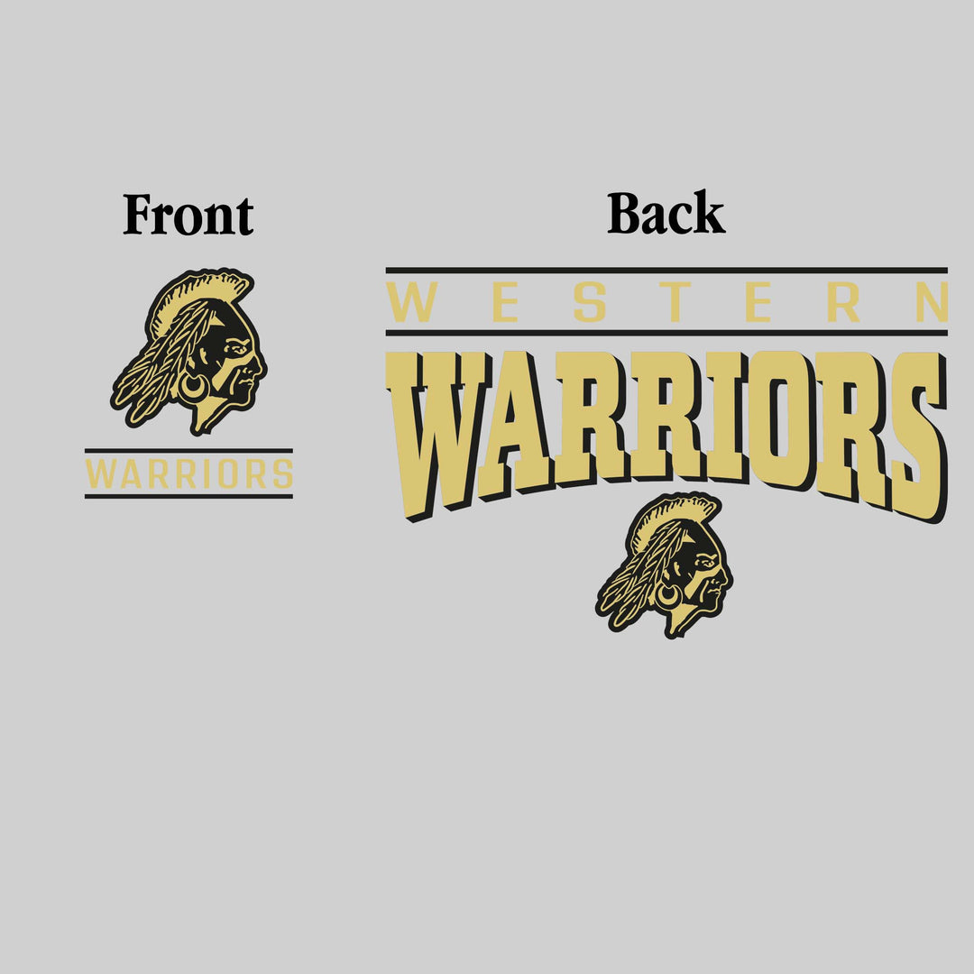 Western Warriors - Spirit Wear - Mascot Over Bracketed Name