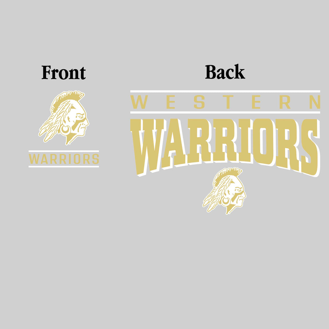 Western Warriors - Spirit Wear - Mascot Over Bracketed Name