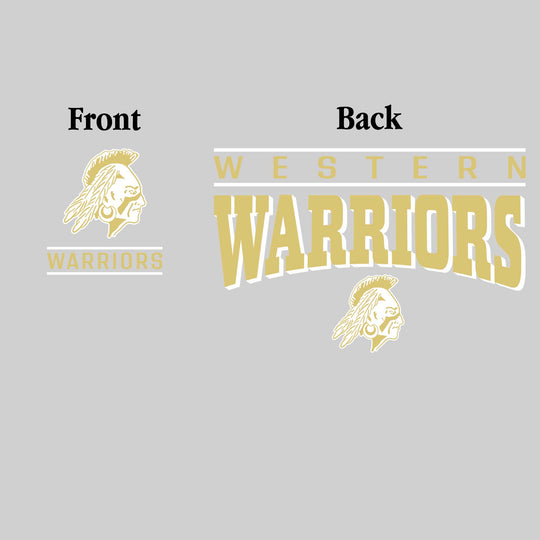 Western Warriors - Spirit Wear - Mascot Over Bracketed Name