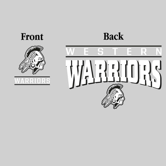 Western Warriors - Spirit Wear - Mascot Over Bracketed Name
