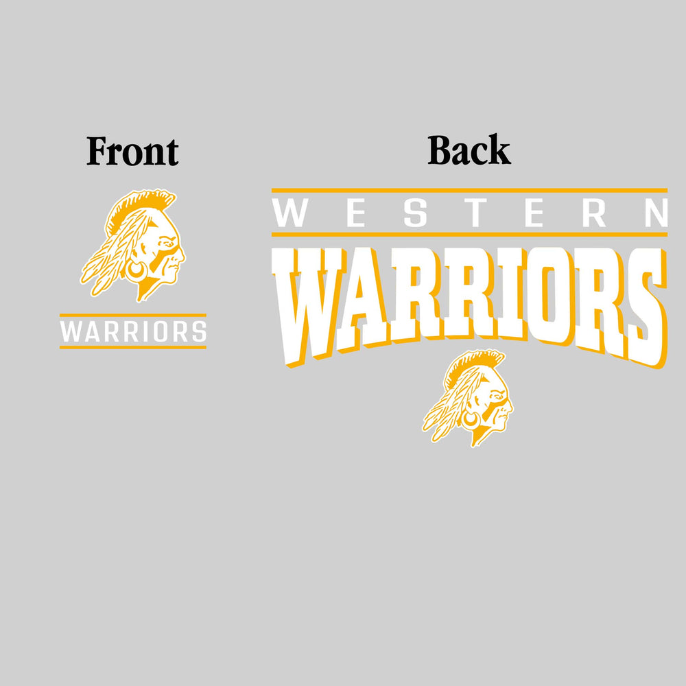 Western Warriors - Spirit Wear - Mascot Over Bracketed Name
