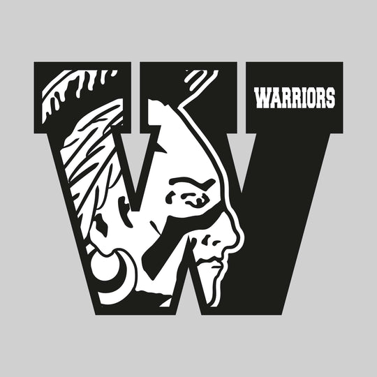 Western Warriors - Spirit Wear - Oversized Letter with Mascot Inset