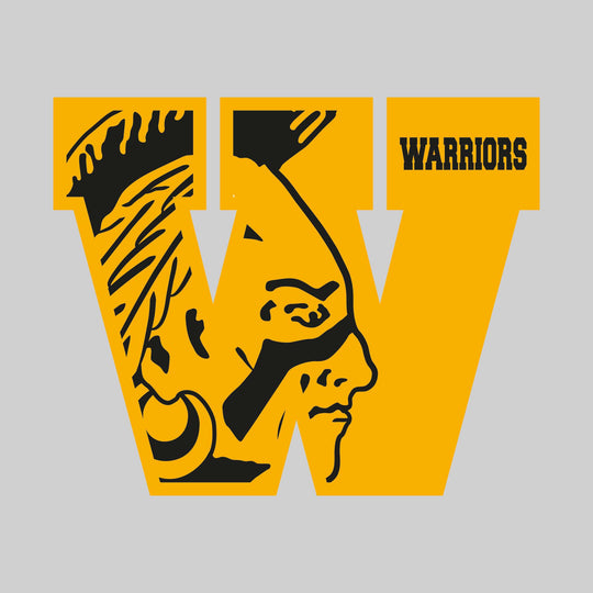 Western Warriors - Spirit Wear - Oversized Letter with Mascot Inset