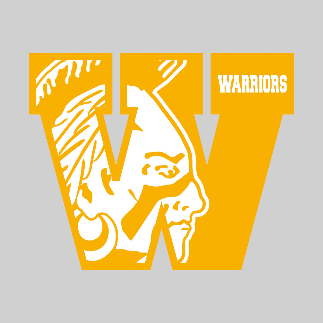 Western Warriors - Spirit Wear - Oversized Letter with Mascot Inset