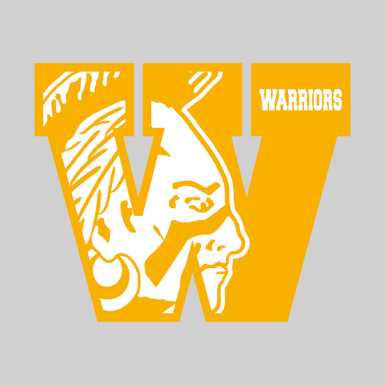 Western Warriors - Spirit Wear - Oversized Letter with Mascot Inset