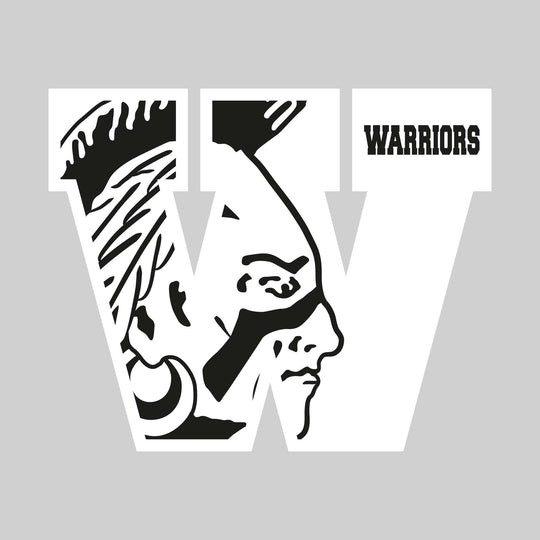 Western Warriors - Spirit Wear - Oversized Letter with Mascot Inset