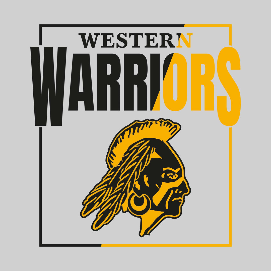 Western Warriors - Spirit Wear - Split-Color Boxed with Mascot