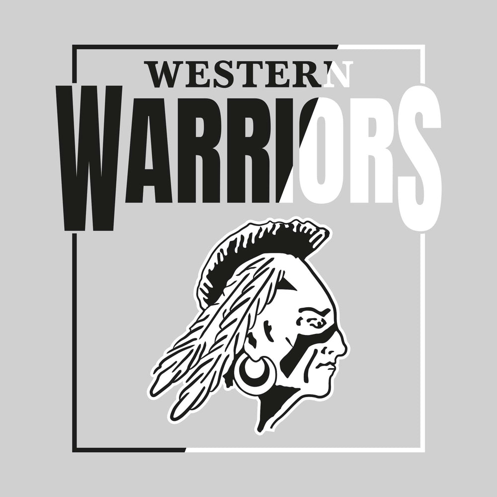 Western Warriors - Spirit Wear - Split-Color Boxed with Mascot
