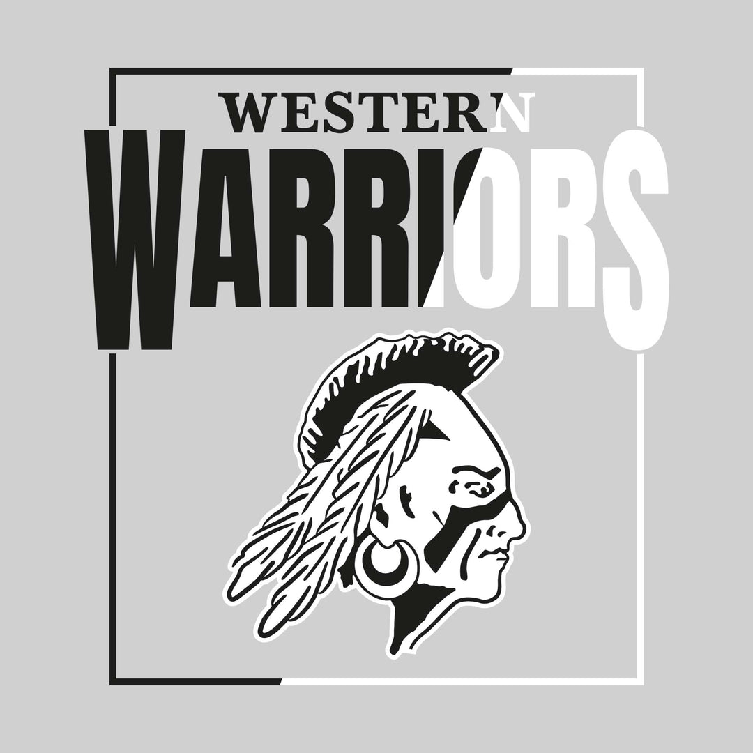 Western Warriors - Spirit Wear - Split-Color Boxed with Mascot