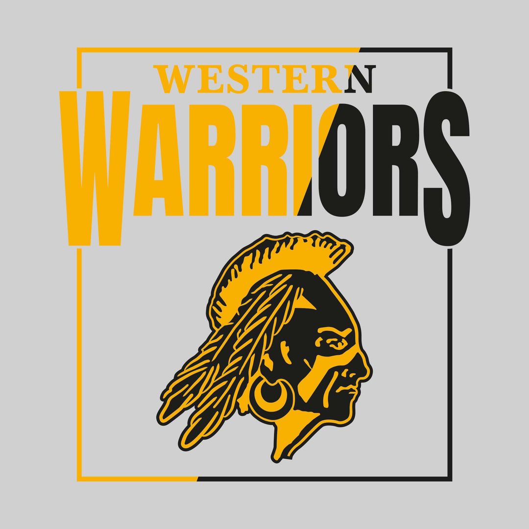 Western Warriors - Spirit Wear - Split-Color Boxed with Mascot