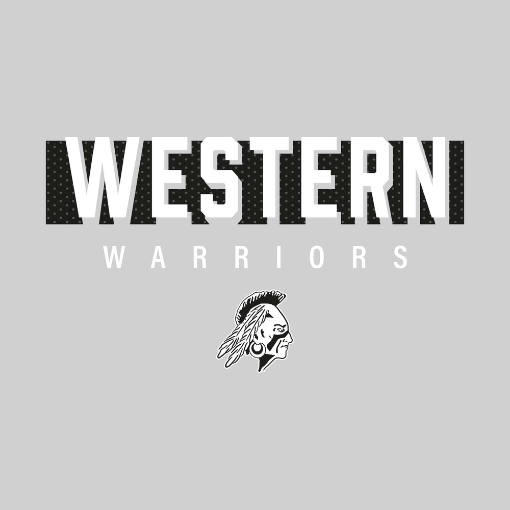Western Warriors - Spirit Wear - Western with Cutout Shadow and Mascot