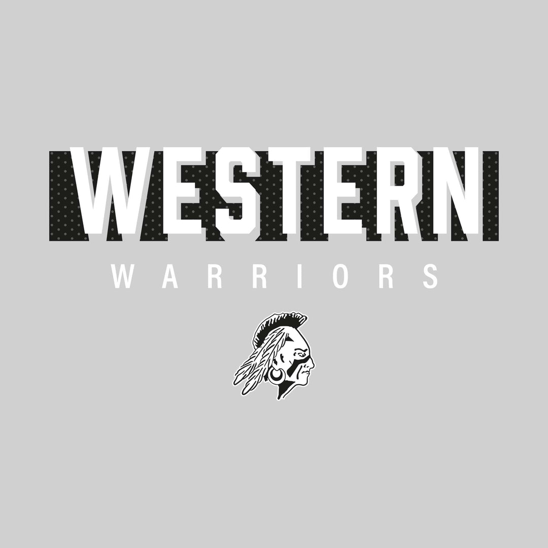 Western Warriors - Spirit Wear - Western with Cutout Shadow and Mascot