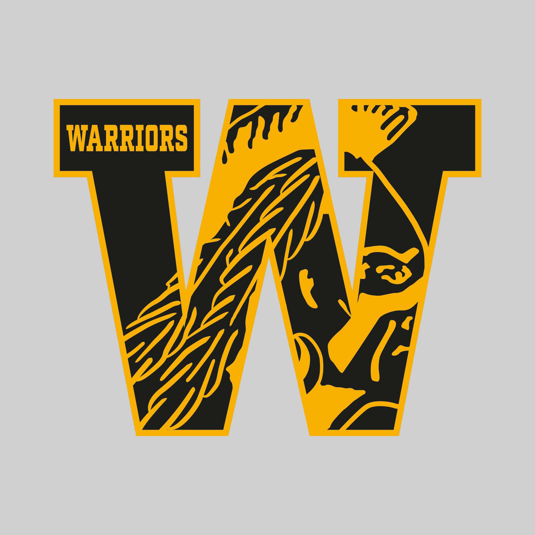 Western Warriors - Spirit Wear - W with Inset Mascot and Mascot Name