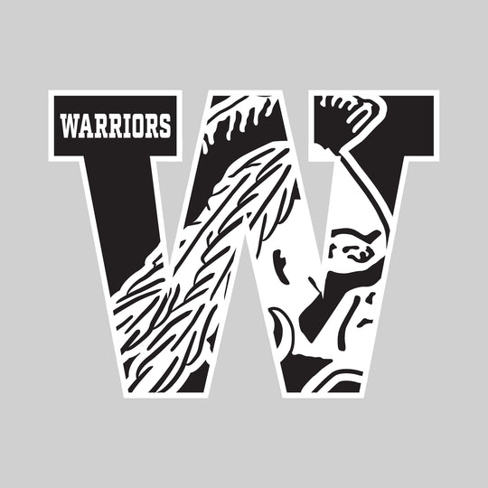 Western Warriors - Spirit Wear - W with Inset Mascot and Mascot Name