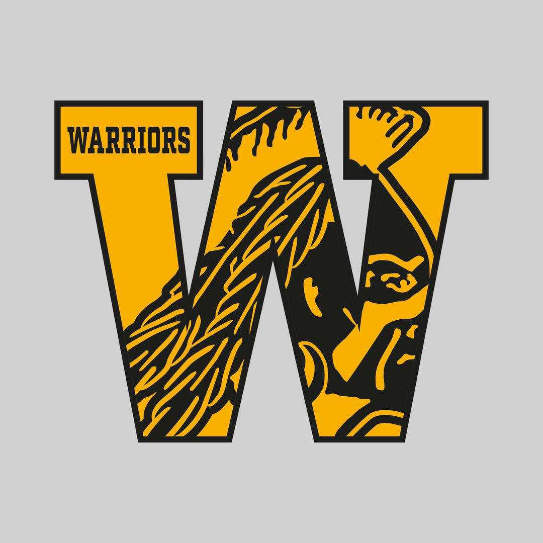 Western Warriors - Spirit Wear - W with Inset Mascot and Mascot Name