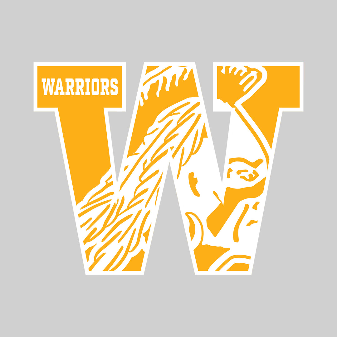 Western Warriors - Spirit Wear - W with Inset Mascot and Mascot Name