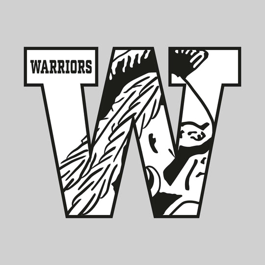 Western Warriors - Spirit Wear - W with Inset Mascot and Mascot Name