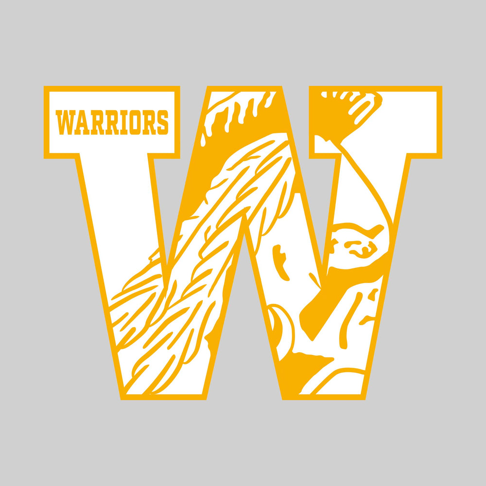 Western Warriors - Spirit Wear - W with Inset Mascot and Mascot Name