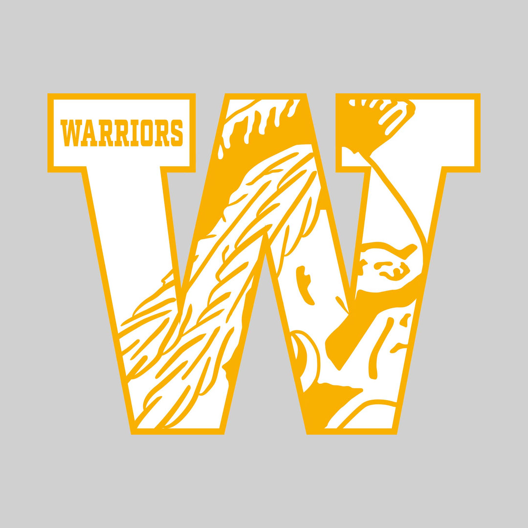 Western Warriors - Spirit Wear - W with Inset Mascot and Mascot Name