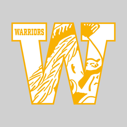 Western Warriors - Spirit Wear - W with Inset Mascot and Mascot Name