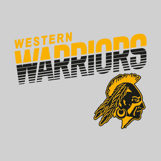 Western Warriors - Spirit Wear - Striped Warriors with Mascot
