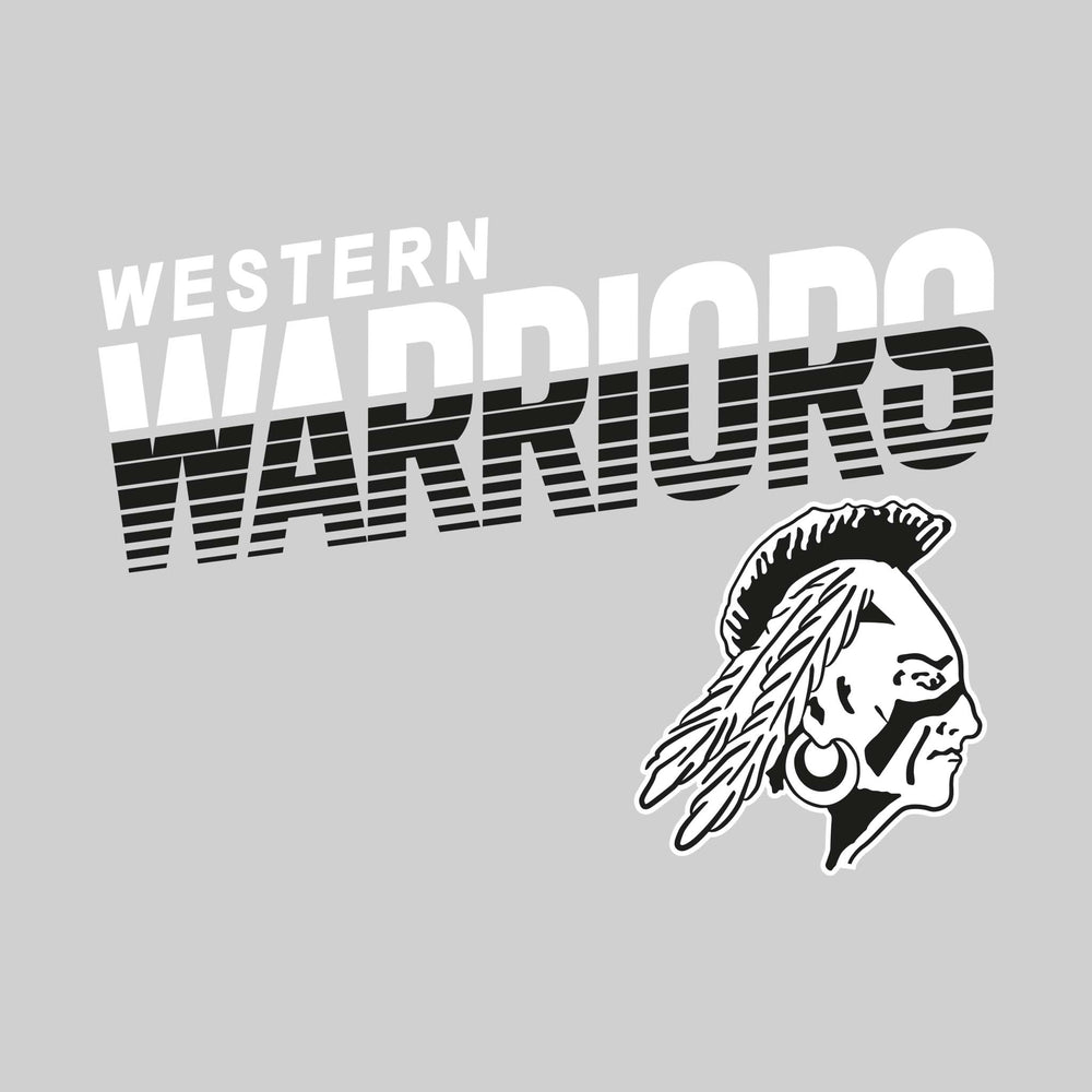 Western Warriors - Spirit Wear - Striped Warriors with Mascot