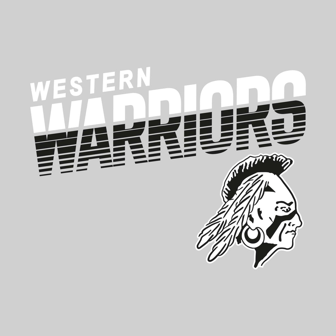 Western Warriors - Spirit Wear - Striped Warriors with Mascot