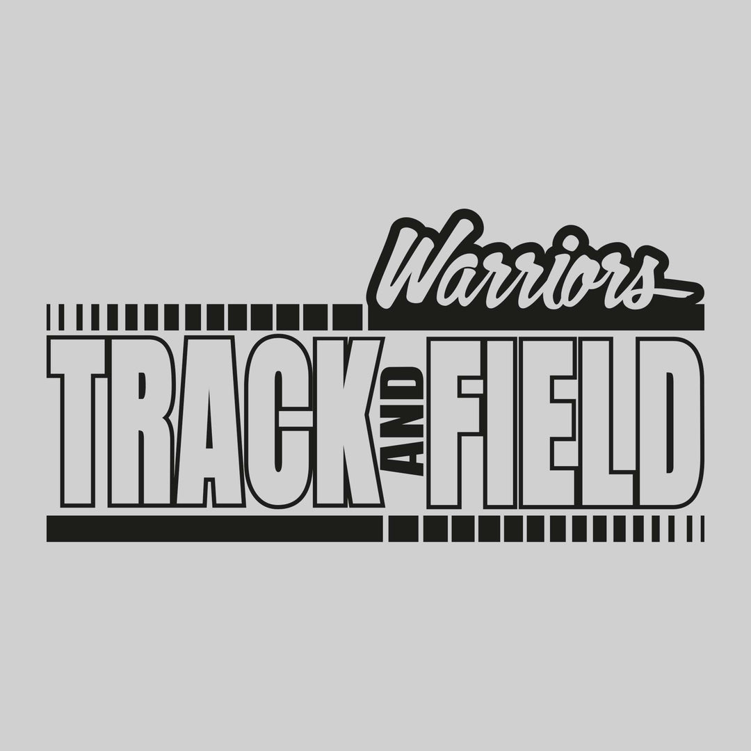 Western Warriors - Track & Field - Outlined Track & Field with Dotted Lines