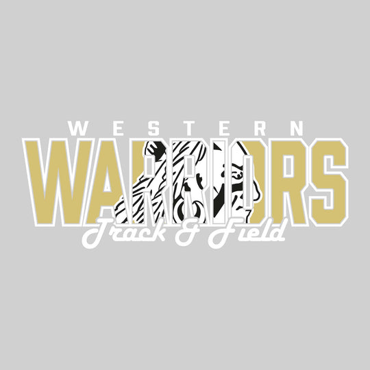 Western Warriors - Track & Field - Warriors with Mascot Inset