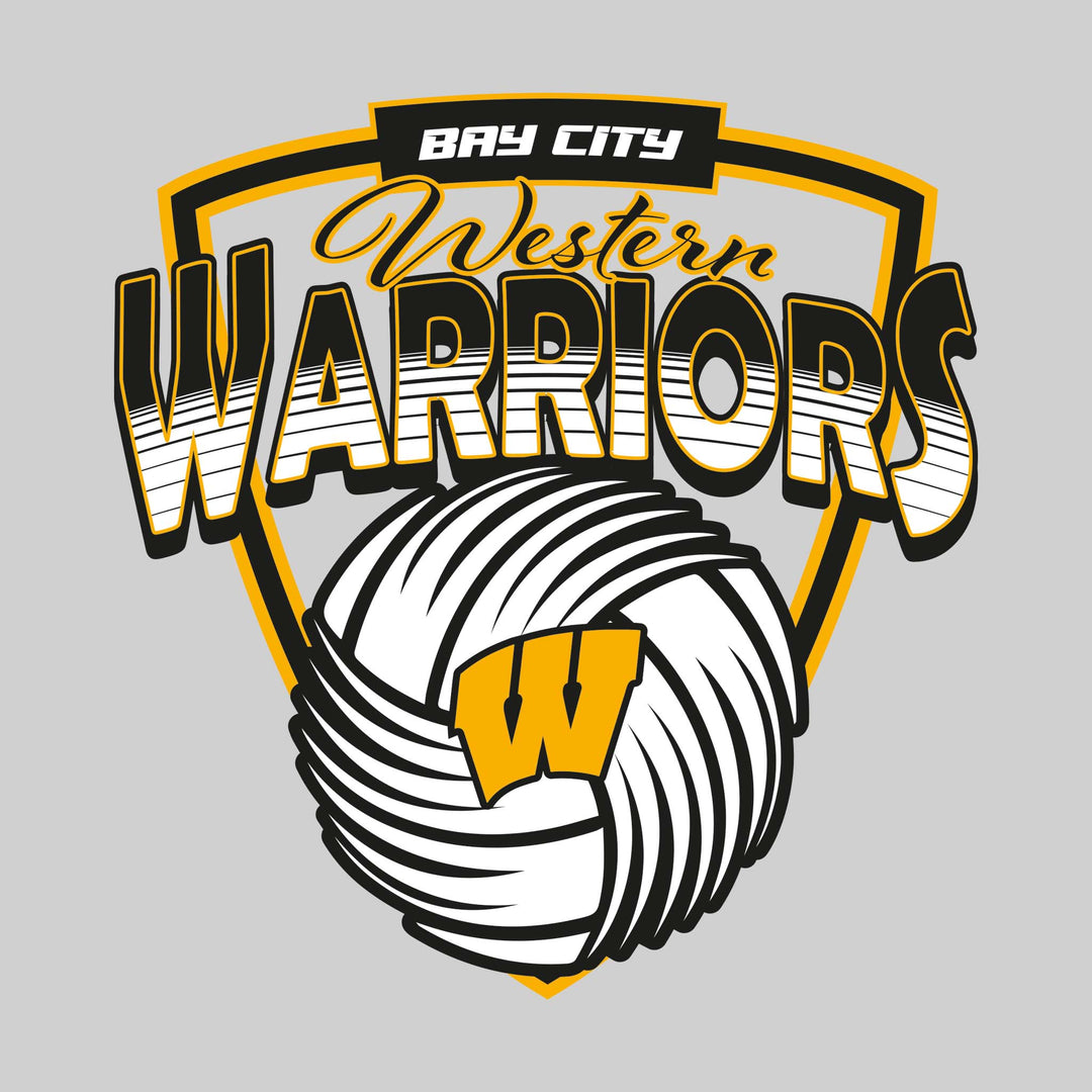 Western Warriors - Volleyball - Shield with Volleyball